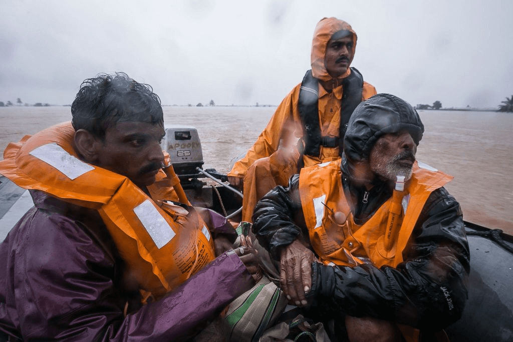 Rescue operations conducted by India’s National Disaster Response Force and army