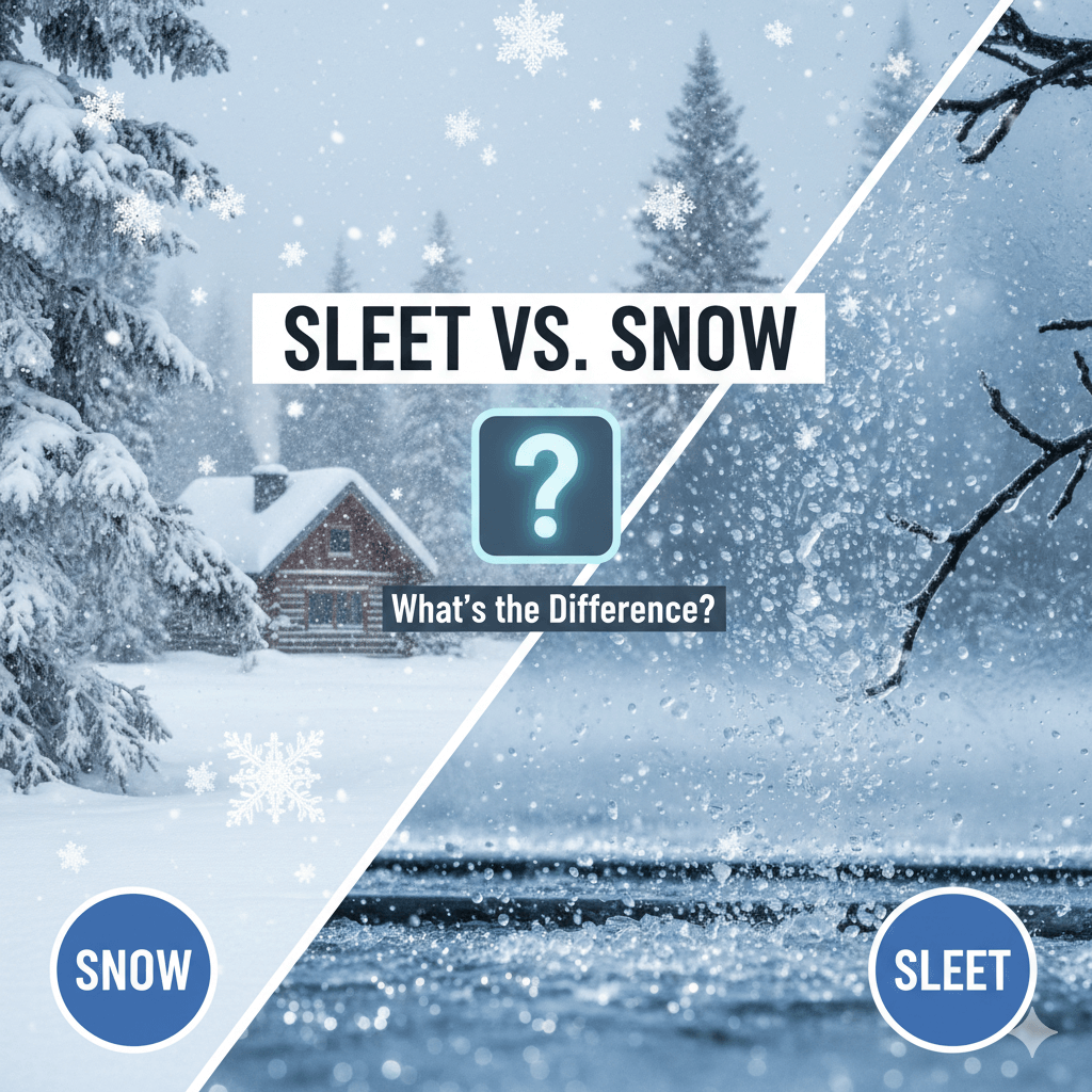 sleet vs snow