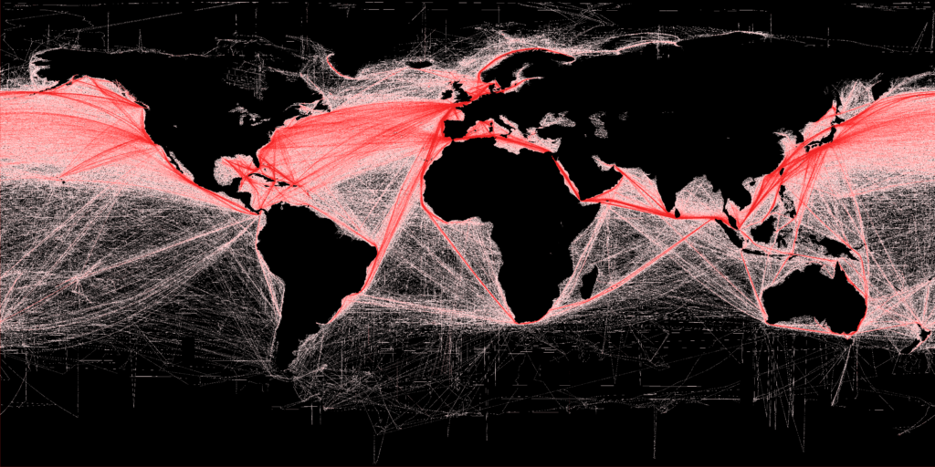 World Shipping Routes (Commercial)