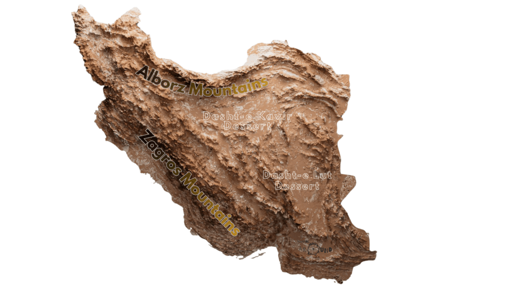 topography of iran