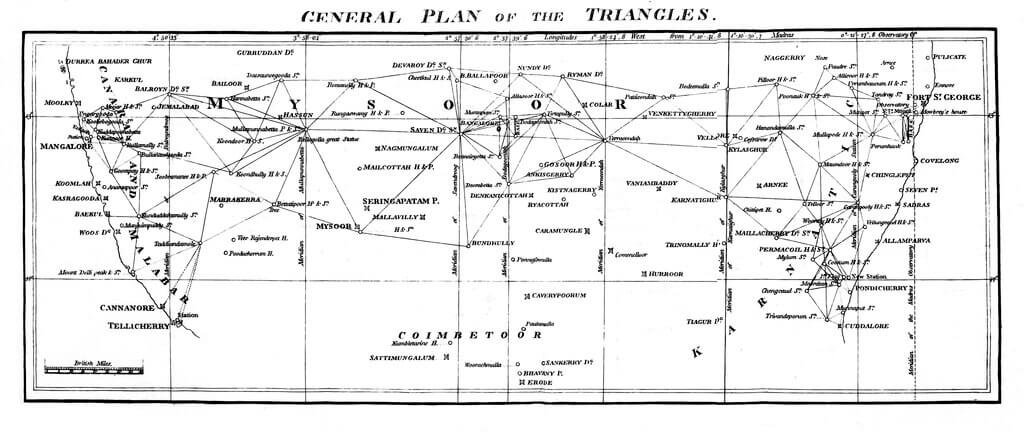 Great Trigonometrical Survey peninsula of India operations